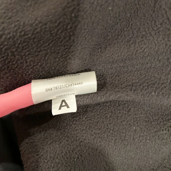 Eileen Fisher Black Snap-Front Warm Lightweight Fleece Lined Jacket Size 3X - Picture 11 of 14